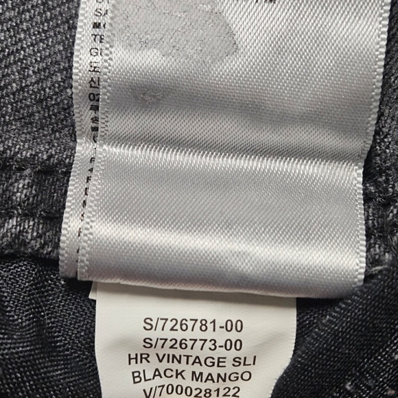 92 GAP HIGH RISE VINTAGE SLIM JEANS IN BLACK MANGO WOMEN'S PLUS SIZE 20 - Picture 13 of 13